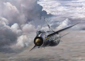 300x214 English Electric Lightning Aviation Painting Art Print - Aviation Painting