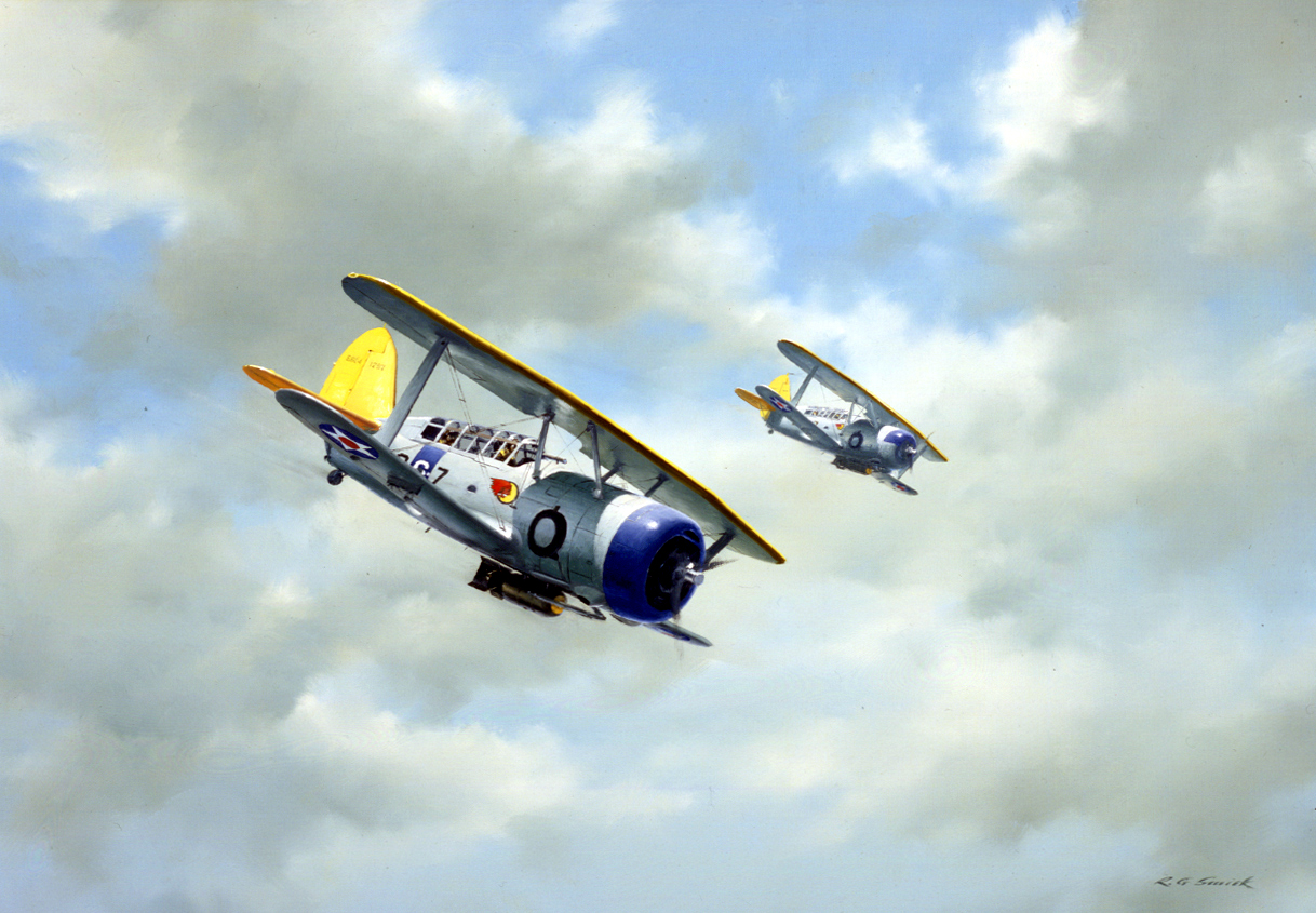 1218x845 National Air And Space Museum To Display Aviation Art By Robert - Aviation Painting