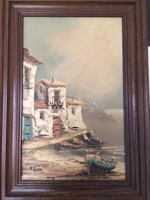 600x800 M. Avila True Oil Painting Coastal Scene. In Runcorn - Avila Painting