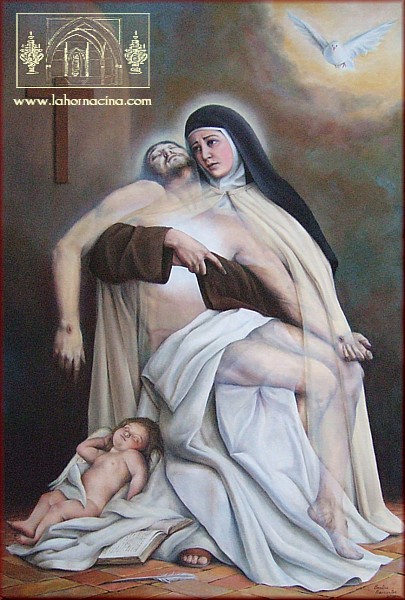 405x600 St. Teresa Of Avila Painting Carmel, Garden Of God - Avila Painting