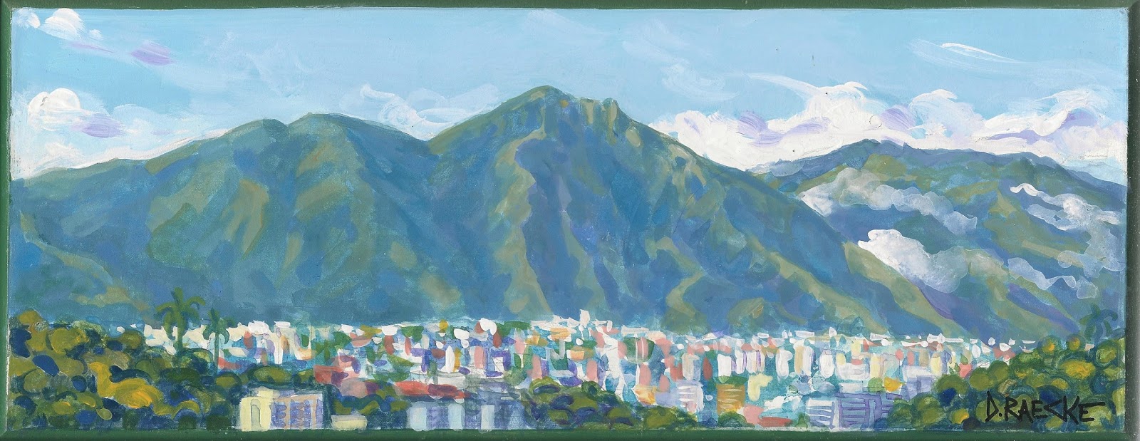1600x619 Doris Raecke La Sultana Del Avila - Avila Painting