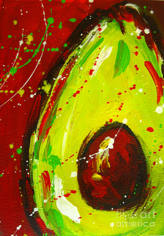 627x900 Crazy Avocado 3 - Avocado Painting