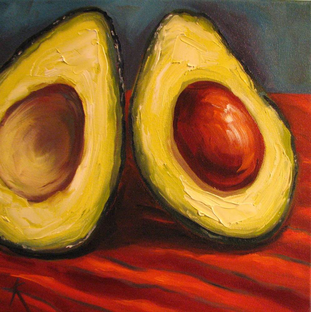 994x1000 Kim Blair Avocado For Cezanne - Avocado Painting