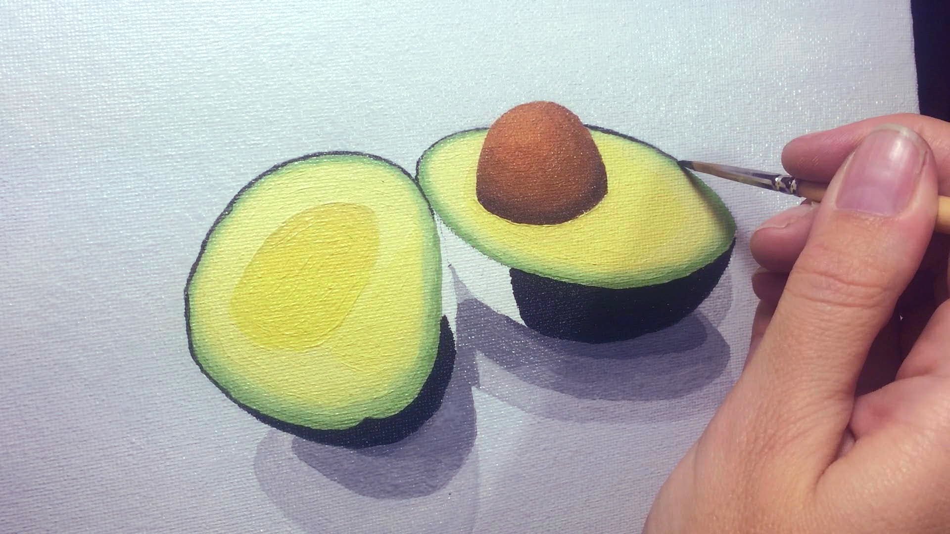 1920x1080 Oil Painting Inspired By Avocado (W Guacamole Recipe) - Avocado Painting