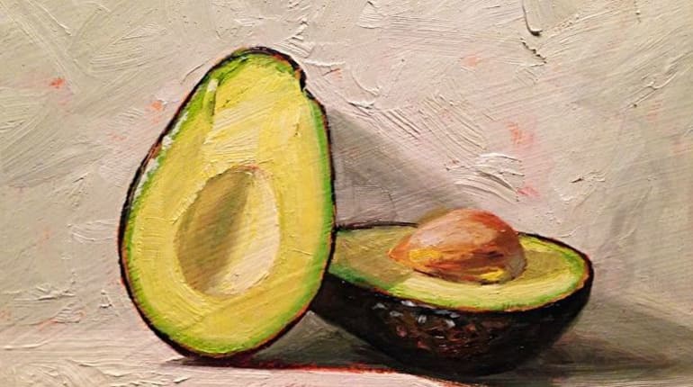 770x430 Avocado Oil Painting On Canvas - Avocado Painting