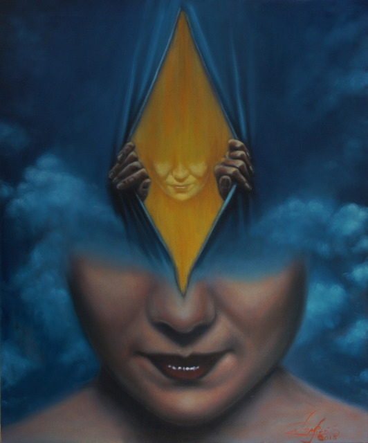 532x640 Charles Sabourin Artwork Multidimensional Awakening Eveil - Awakening Painting