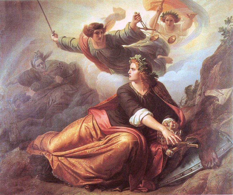 800x671 Germany Awakening Painting Christian Oil Paintings - Awakening Painting