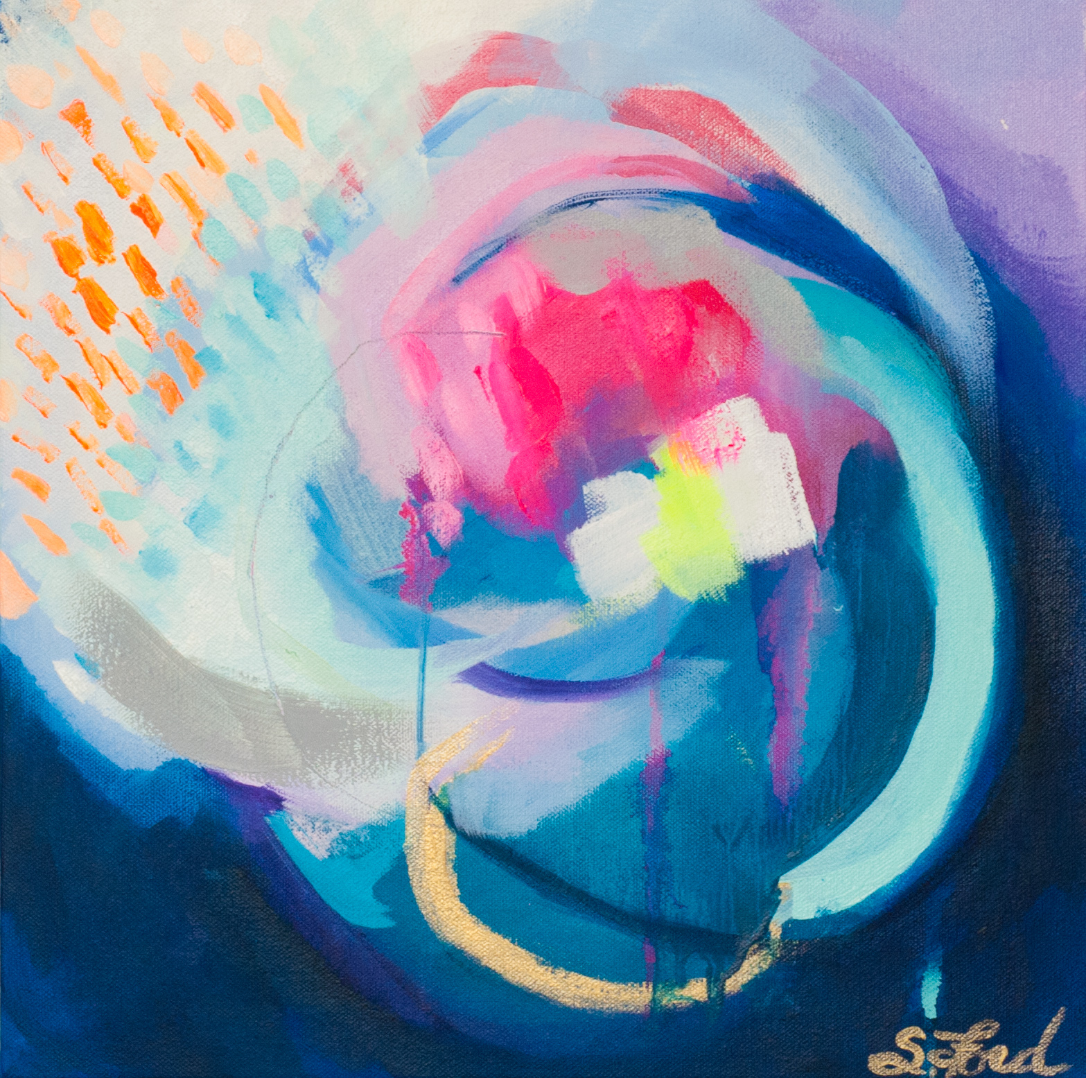 1567x1555 Awakening, Oil Painting On Canvas Suze Ford - Awakening Painting