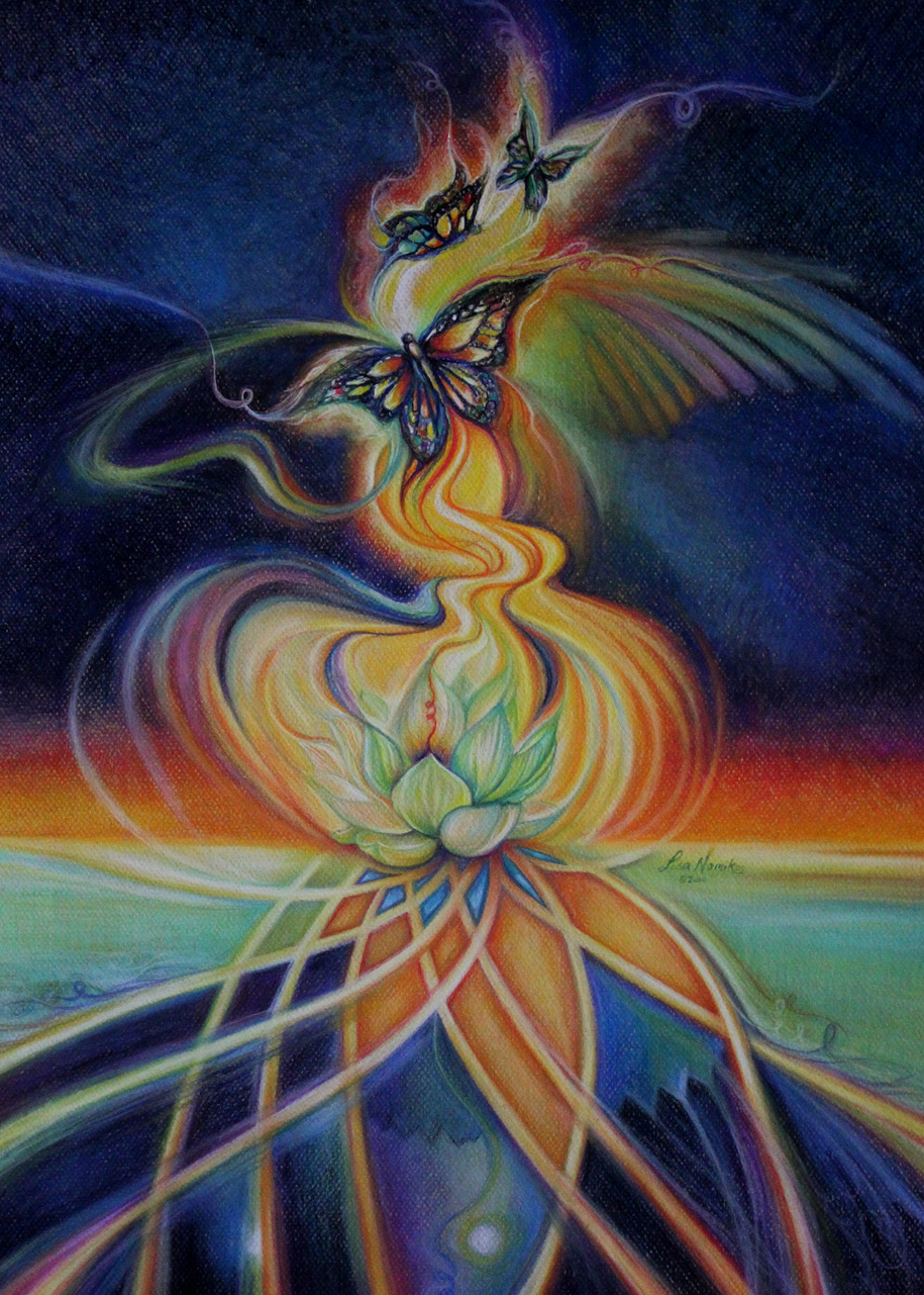 915x1281 Soul Reflections To By Lisa Gniady Amp Lisa Nomikos - Awakening Painting