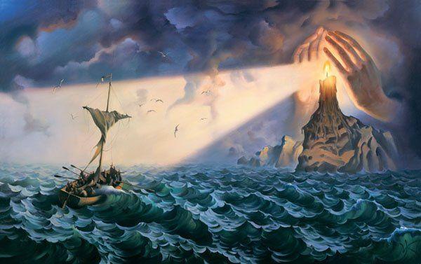 600x377 Crazy Awesome Paintings By Vladimir Kush - Awesome Painting