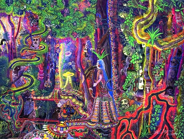 600x452 Report From My Fourth And Fifth Ayahuasca Ceremonies Guy - Ayahuasca Painting