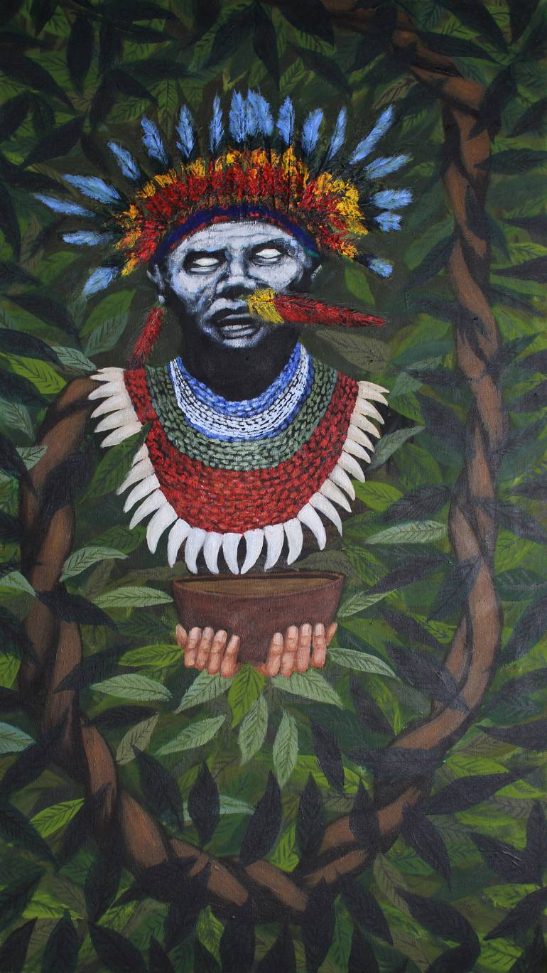 770x1369 Saatchi Art Ayahuasca Painting By Aldo Carhuancho Herrera - Ayahuasca Painting