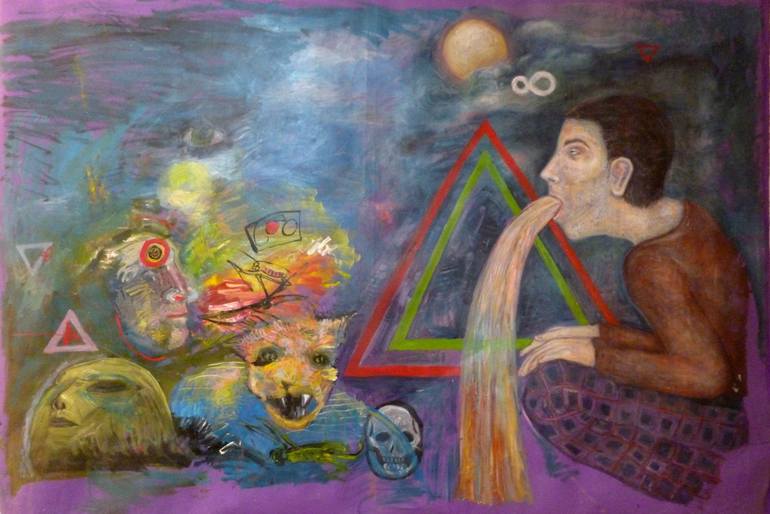 770x514 Saatchi Art Ayahuasca Painting By Carlos Becerra - Ayahuasca Painting