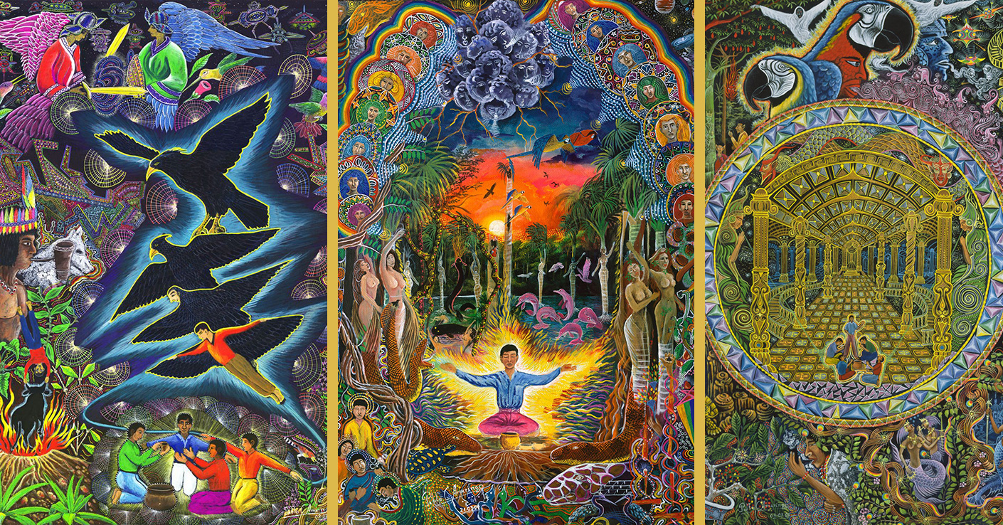 1410x738 The Ayahuasca Visions Of Peruvian Artist Pablo Amaringo Kahpi - Ayahuasca Painting
