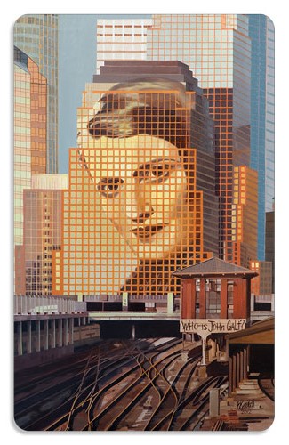 325x500 Portrait Of Ayn Rand (Painting) - Ayn Rand Painting