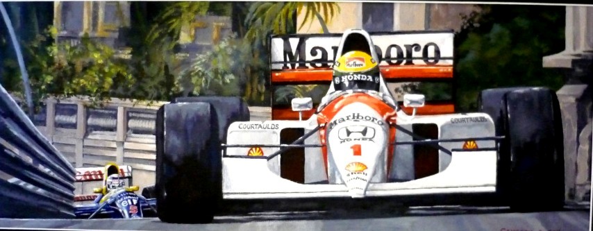 854x333 Final Lap - Ayrton Senna Painting