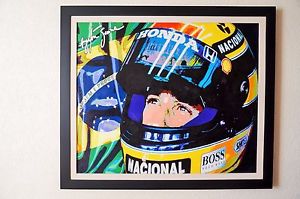 300x199 Limited Edition Ayrton Senna Painting 47x 47 By Artist Stella - Ayrton Senna Painting