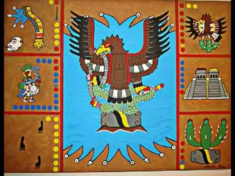 480x360 Aztec Codex Style Painting - Aztec Art Painting