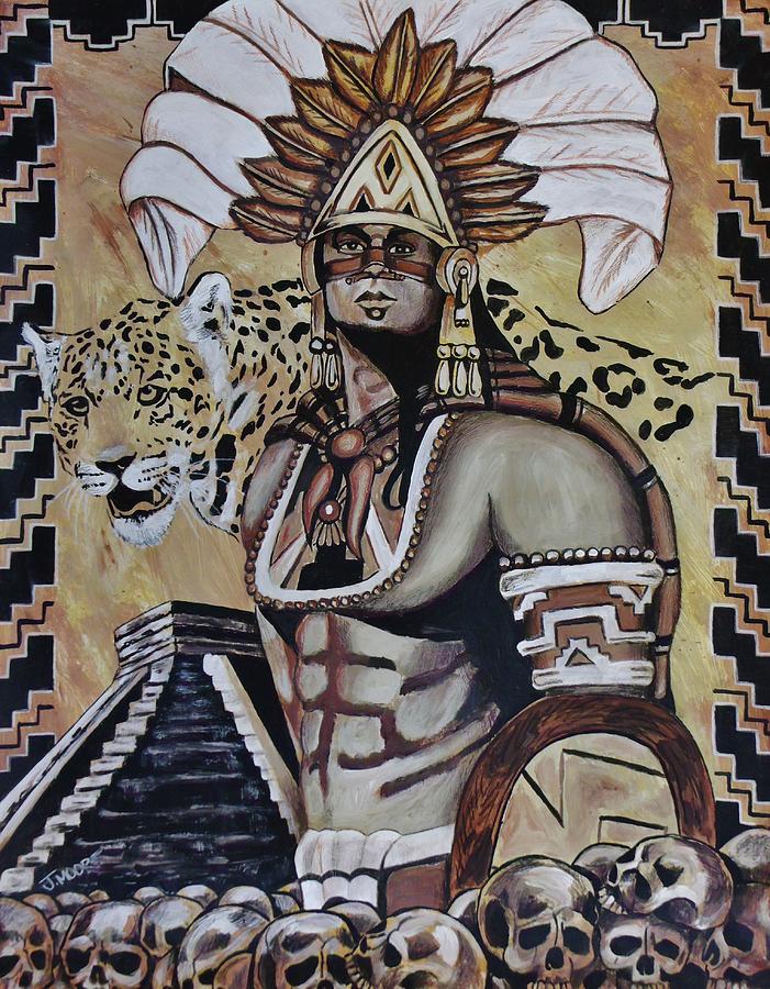 701x900 Aztec Painting By Jeremy Moore - Aztec Painting