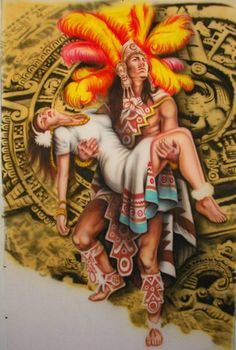 236x350 Deejay Viciouz (Djviciouzguill) - Aztec Warrior Painting