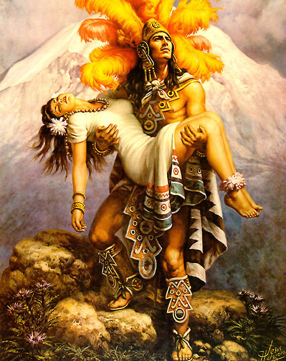 952x1200 Helguera (1910 1971) Mexican Painter Who Married The Heroic - Azteca Painting