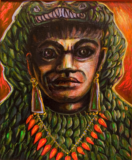 440x532 Raul Servin - Azteca Painting