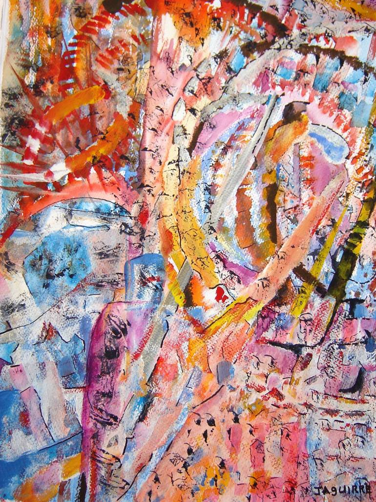 770x1027 Saatchi Art Azteca 3 Painting By Josefina Aguirre Liao - Azteca Painting