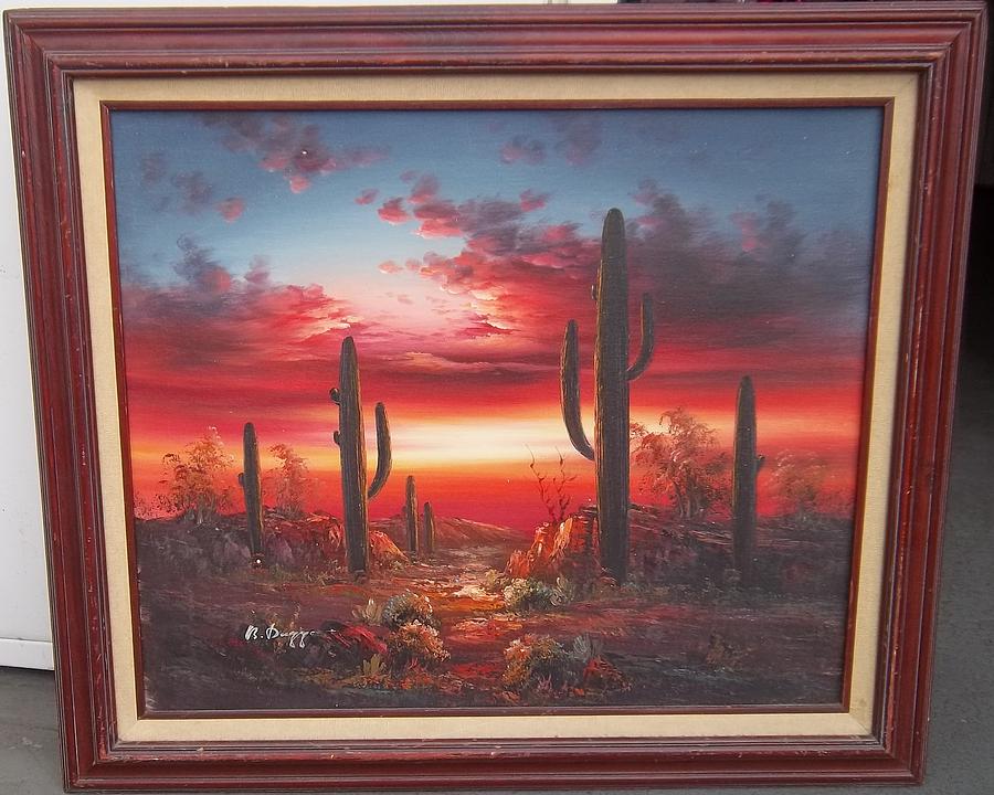 900x720 Desert South Painting By B Duggan - B Duggan Artist Painting