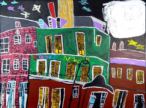 500x371 It's About Time Self Taught Southern Artist Reginald Mitchell (B - B Mitchell Painting