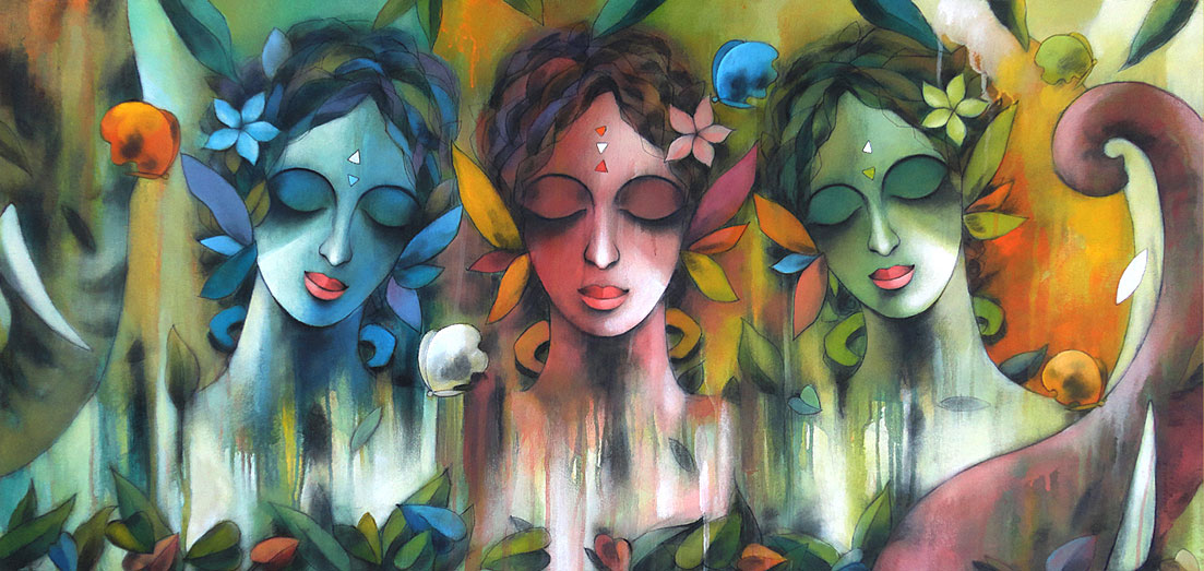 1103x523 Kumaraswamy B Paintings By Kumaraswamy B Kumaraswamy B - B Painting