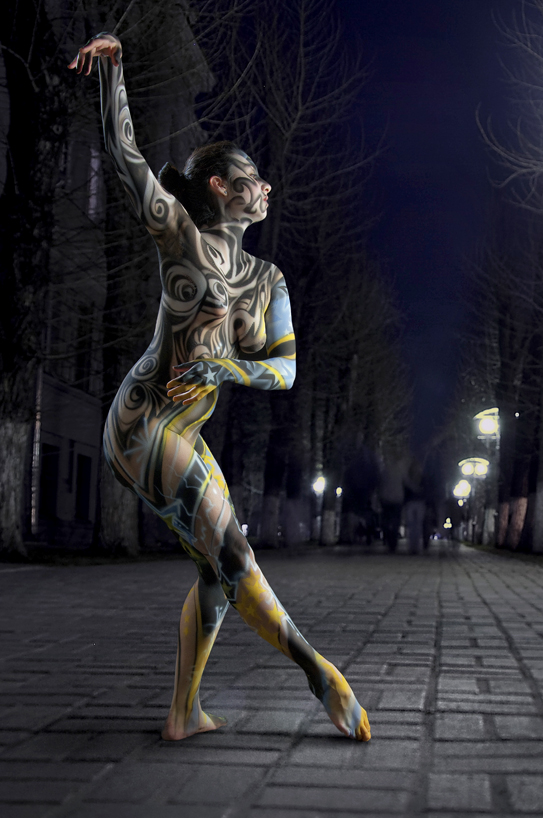 543x818 The Body Paint Renaissance By Paul Roustan - B Painting