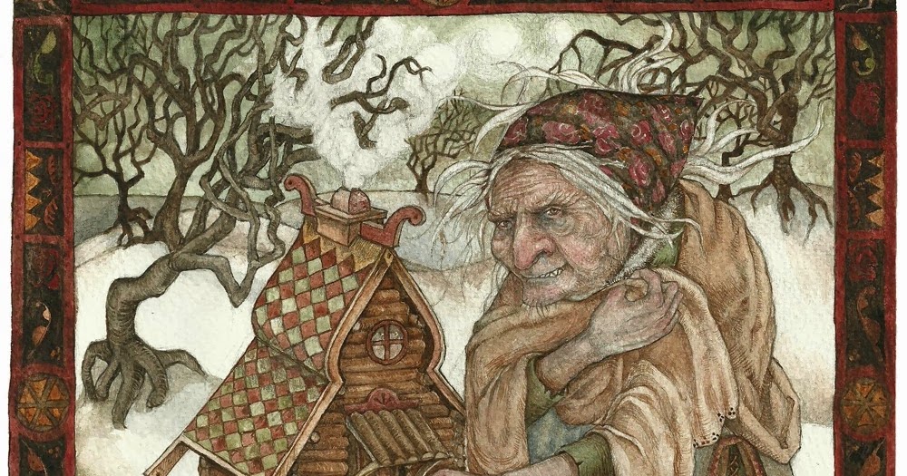 1000x525 The Hermitage The Baba Yaga Book - Baba Yaga Painting