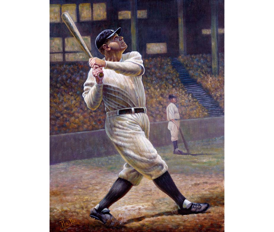 924x784 Gregory Perillo's Official Website Perillo's World Of Fine Art - Babe Ruth Painting
