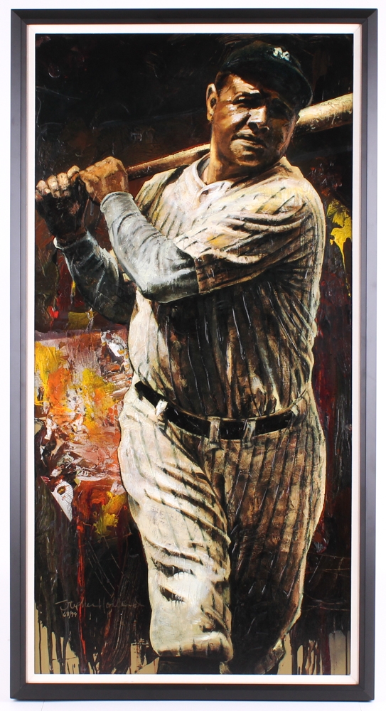 543x1000 Online Sports Memorabilia Auction Pristine Auction - Babe Ruth Painting