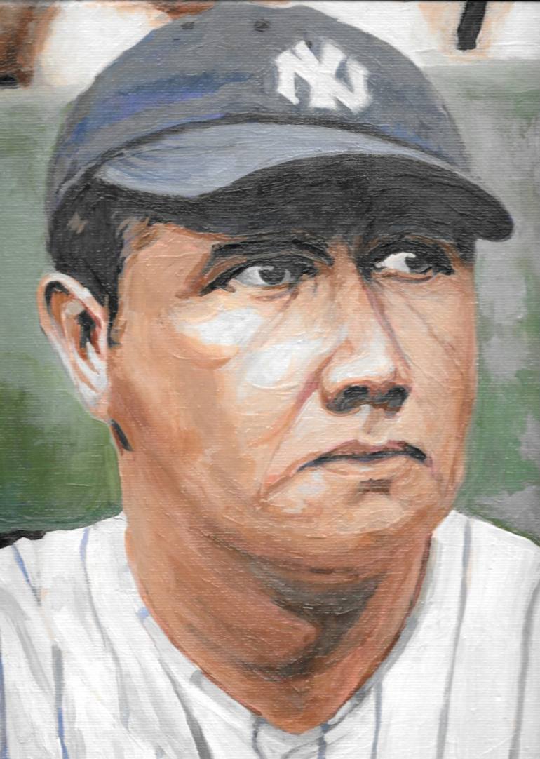 770x1082 Saatchi Art Babe Ruth Painting By Scott Benites - Babe Ruth Painting