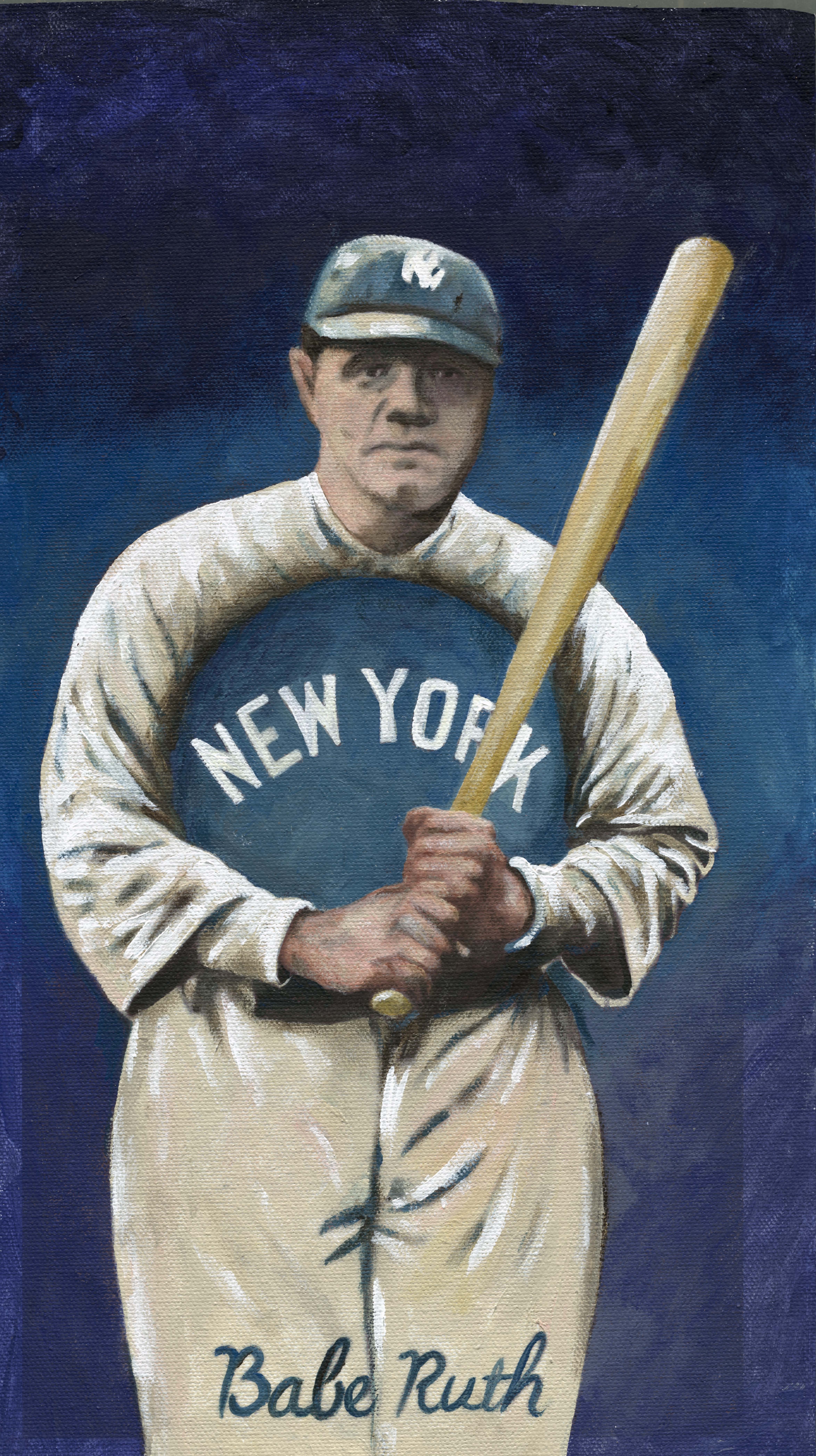 4697x8379 Babe Ruth - Babe Ruth Painting