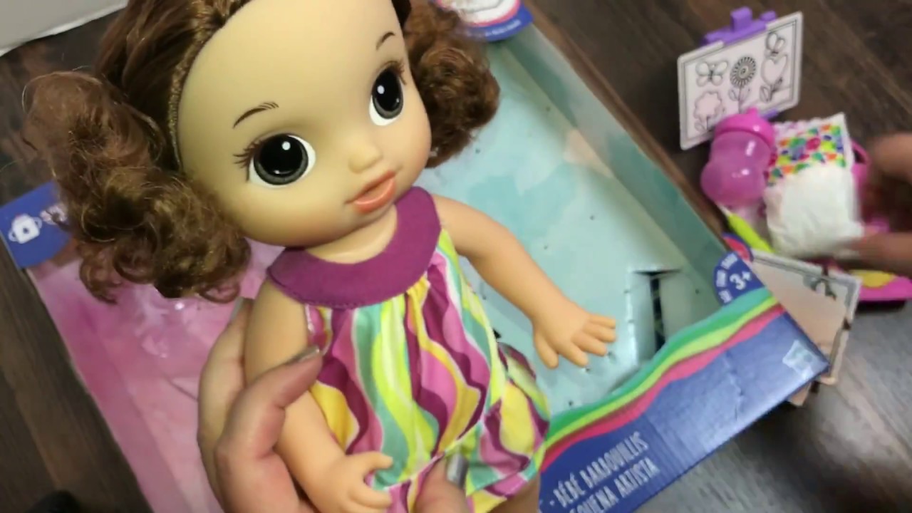 1280x720 Box Opening Brunette Baby Alive Finger Paint Baby - Baby Alive Painting