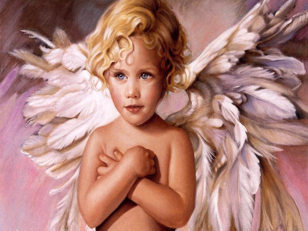 1024x768 How To Put Your Angels On Assignment Angels Rising - Baby Angel Painting