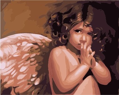 380x304 Painting By Numbers 40x50cm - Baby Angel Painting
