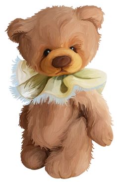 236x367 Teddy Bear Painting Brown Bear Art Print Nursery Wall Art Nursery - Baby Bear Painting