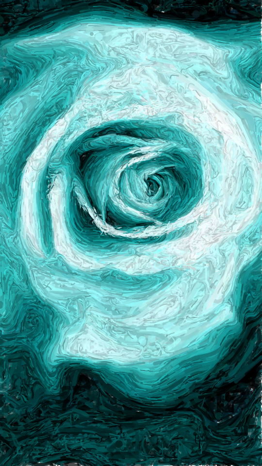 540x960 Baby Blue Rose Painting (Boredom) By Wolflover887 - Baby Blue Painting