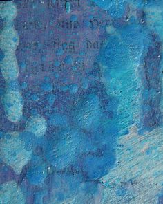 236x295 Mixed Media Painting Full Circle - Baby Blue Painting