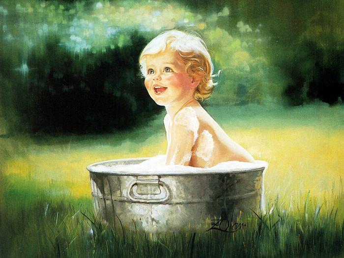 700x525 Veres Wallpapers Amazing Painting Of Babies Pictures Photos - Baby Boy Painting