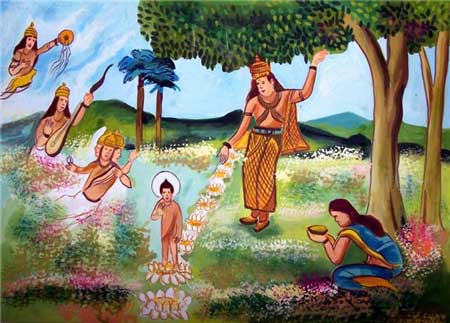 450x323 Gvc09 01 - Baby Buddha Painting