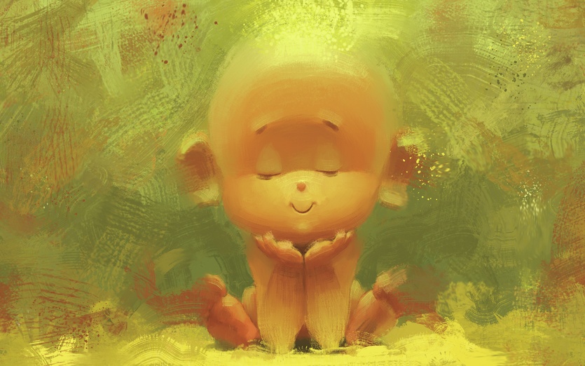 835x522 Baby Buddha By Creature Design On Storybird - Baby Buddha Painting