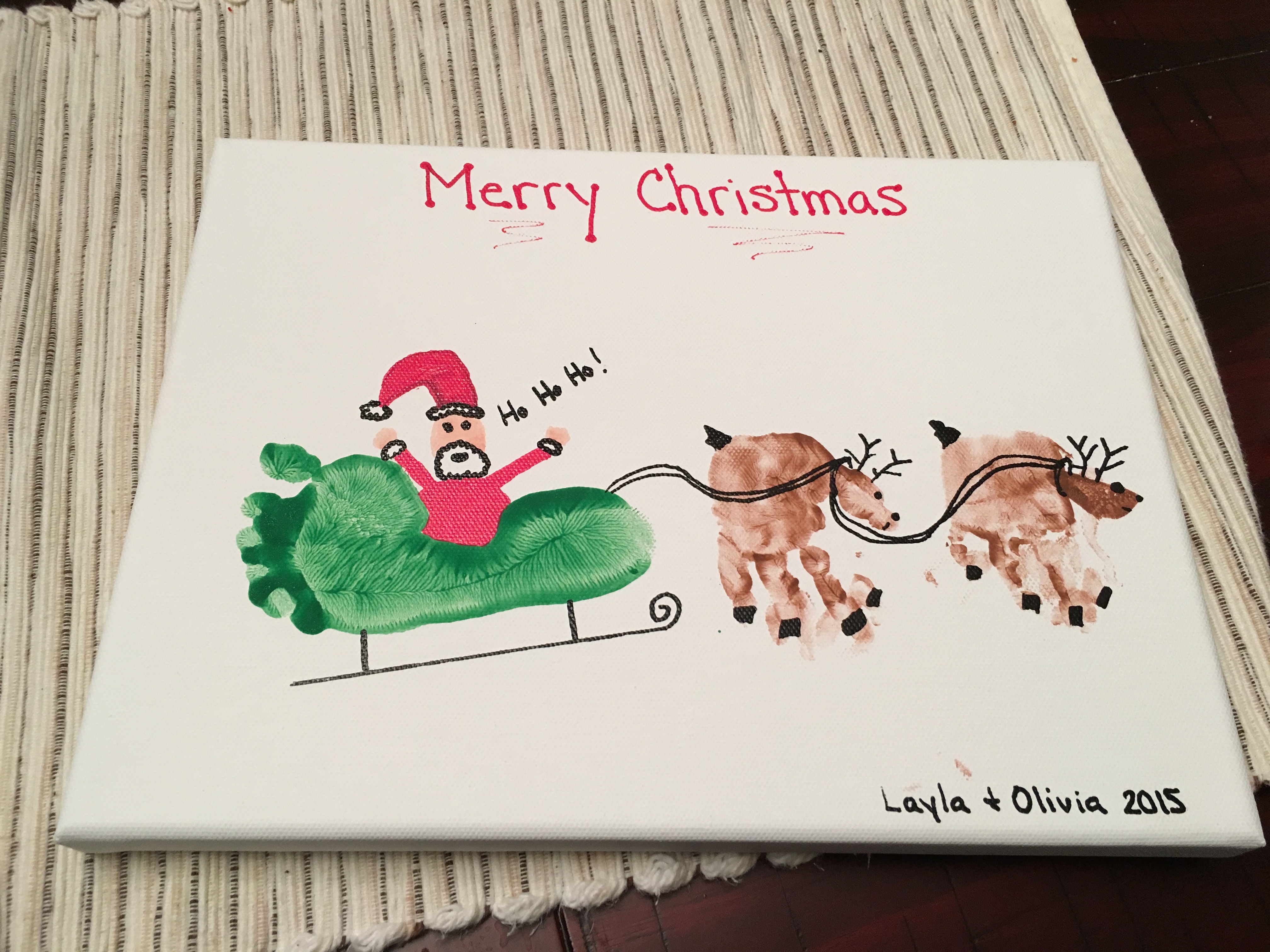 4032x3024 Christmas Crafting For 6 - Baby Christmas Painting