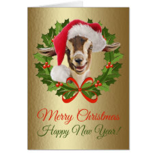 230x230 Goat Lovers Christmas Cards - Baby Christmas Painting