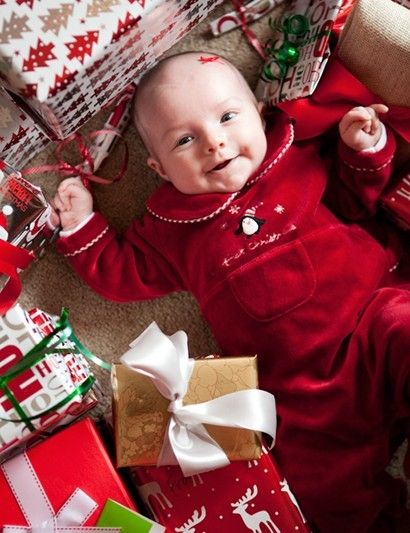 410x533 Christmas Baby Christmas Gift - Baby Christmas Painting