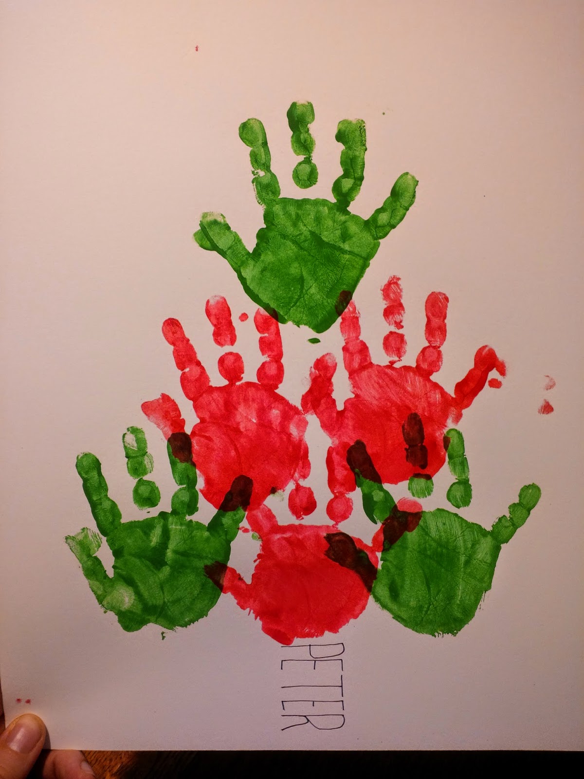 1200x1600 Baby And Me Christmas Craft Ideas Handprint Christmas Tree - Baby Christmas Painting