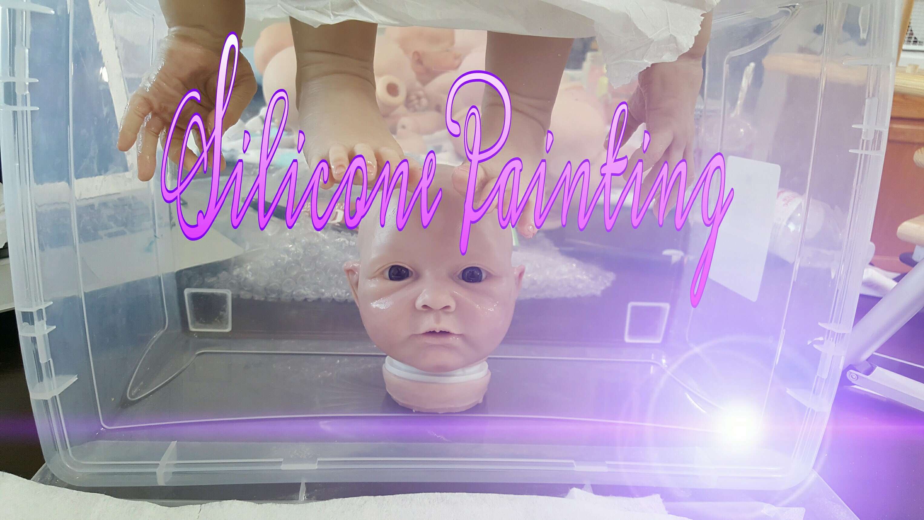 3052x1717 Painting Silicone Doll Jenna By Claire Taylor! Amazing Mouth - Baby Doll Painting